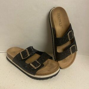 Boutique by Corkys Beach Babe Glitter Buckle Sandals